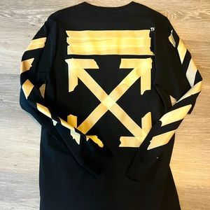 OFF-WHITE ARROWS long sleeve tee ‘Tape’ SS2021 size Large